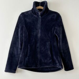 32 Degrees Navy Blue Plush Fleece Zip Up Jacket